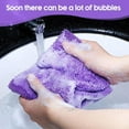 thumbnail image 4 of SharkTRUE Natural African Net Sponge Exfoliating Long Bath Sponge Cleanser Back, 4 of 8