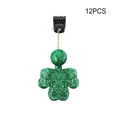 thumbnail image 3 of 12 decoraciones para árboles de San Valentín, decoración de pared de jardín para patio trasero, trébol de buena suerte, adorno colgante para Ropa, zapatos y accesorios Miscelánea fregar 12 piezas Sonducket AP008832-02B, 3 of 6