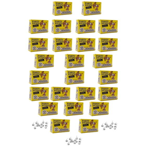 Nicky Bigs Novelties 750 Count Party Snaps – Loud Snap Poppers Noise Maker, 25 Boxes of 30 Each | Classic Throwing Trick Poppers for Birthdays, July 4th, Holidays, Events & More
