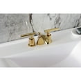 thumbnail image 4 of Kingston Brass KB8952CML Manhattan Mini-Widespread Bathroom Faucet with Pop-Up Drain, Polished Brass, 4 of 7