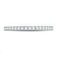 thumbnail image 2 of Solid 14K White Gold Real Natural Diamond Womens Eternity Wedding Band 1/2 Carat - Size - 7.5 ( .50 Cttw ), 2 of 5