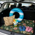 thumbnail image 2 of Xixirimido Universal Car Trunk Mat, All Weather Trunk Protection Cargo Liner Stylish Auto Interior Accessories Durable Cargo Mat 29" x 39", Boho Cottagecore Floral Leaf, 2 of 7