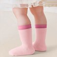 thumbnail image 7 of Baby Toddler Socks Cotton Crew Socks For Boys Girls Color-blocked Socks Infants First Walking Socks 0-12 Months 1T 2T 3T 4T 5T Kids, 7 of 7