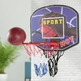 thumbnail image 5 of Indoor Children Mini Basketball System Backboard Hoop Kit Door Wall Mounted Kids Toy Set, 5 of 9