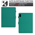 thumbnail image 4 of Case for Lenovo Tab M9 9.0" 2023, Carbon Fiber Texture PU Leather Multi-Angle Viewing Stand Shockproof Flip Case with Card Slots Magnetic Clasp, for Lenovo Tab M9 9.0" 2023, Light Green, 4 of 6