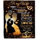 thumbnail image 1 of LHSHID Personalized to My Wife Blanket from Husband I Didn't Marry You Romantic Wife Valentines Day Birthday Anniversary Christmas Customized Gift Fleece Blanket, 1 of 5