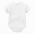 thumbnail image 4 of TOWED22 Infant Romper Solid Color One Piece Onesie Short Sleeve Summer Clothes for 0~12M Baby White,18-24 M, 4 of 4