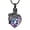 Black/Purple, variant on Butterfly Stone Heart Urn Pendant Cremation Jewelry for Ashes Keepsake Women's Elegant Beautiful Memorial Jewelry Human Pet Memory Necklace