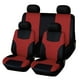thumbnail image 5 of Fundas de asiento de coche shamjiam 8 piezas lavables rojo Protector de cubierta de asiento automático, 5 of 6