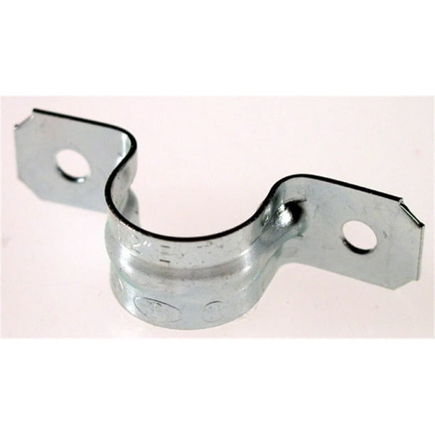 Halex 3/4" EMT Conduit Drive Straps - Zinc Plated Steel, 25-Pack, For Indoor/Outdoor Electrical Conduit Mounting