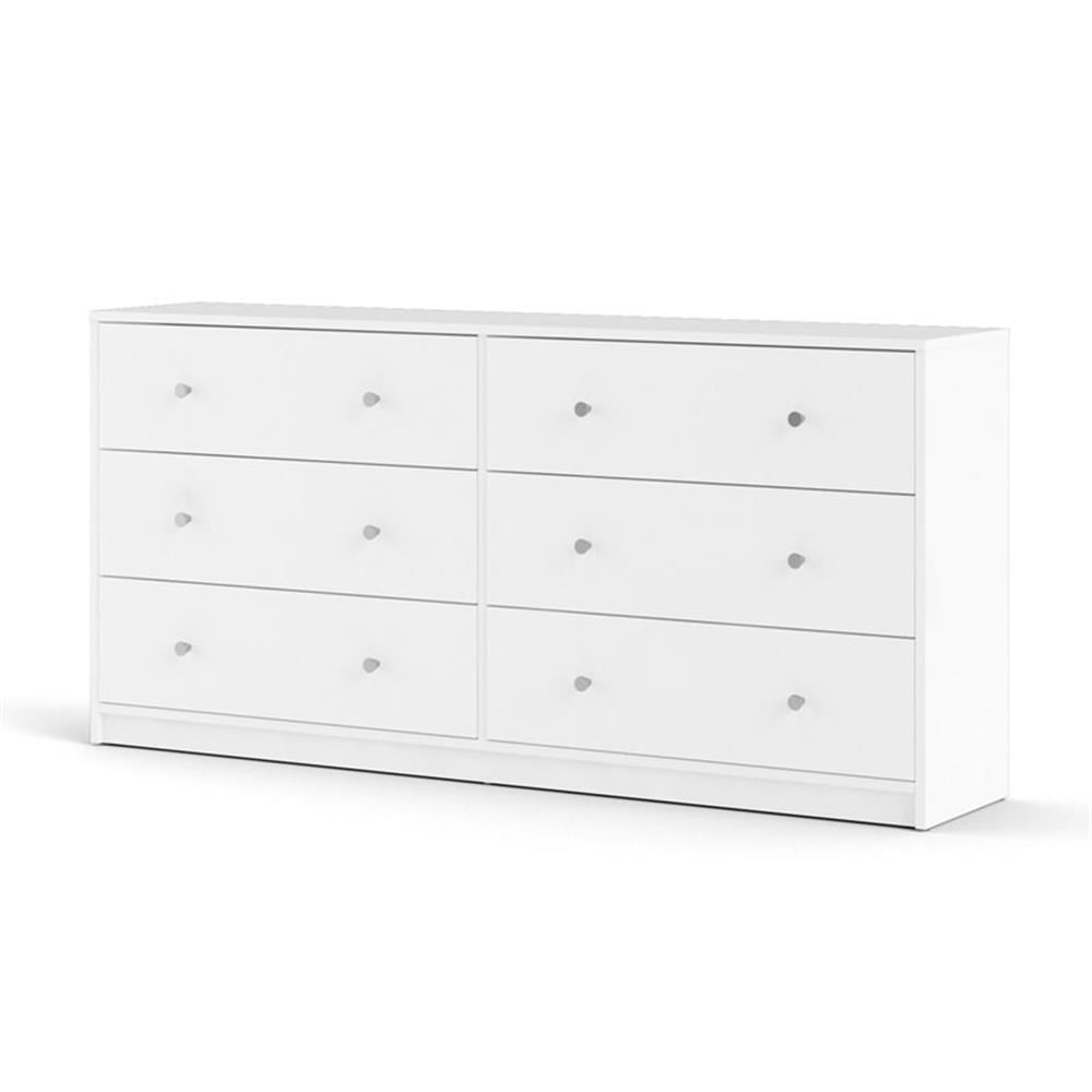 Home Square 4 Piece Bedroom Set With Dresser, Chest and 2 Nightstands in White
