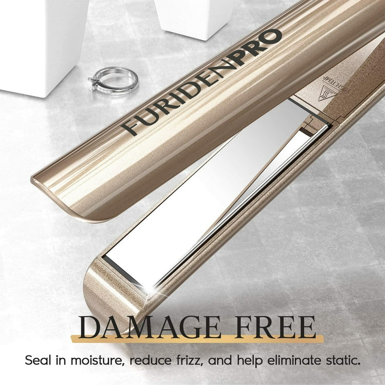 FURIDEN Professional Salon Quality Hair Straightener, Hair Straightener and Curler 2 in 1, Flat Iron Curling Iron in One, Fast Results | Long FURIDEN Professional Salon Quality Hair Straightener, Hair Straightener and Curler 2 in 1, Flat Iron Curling Iron in One, Fast Results | Long