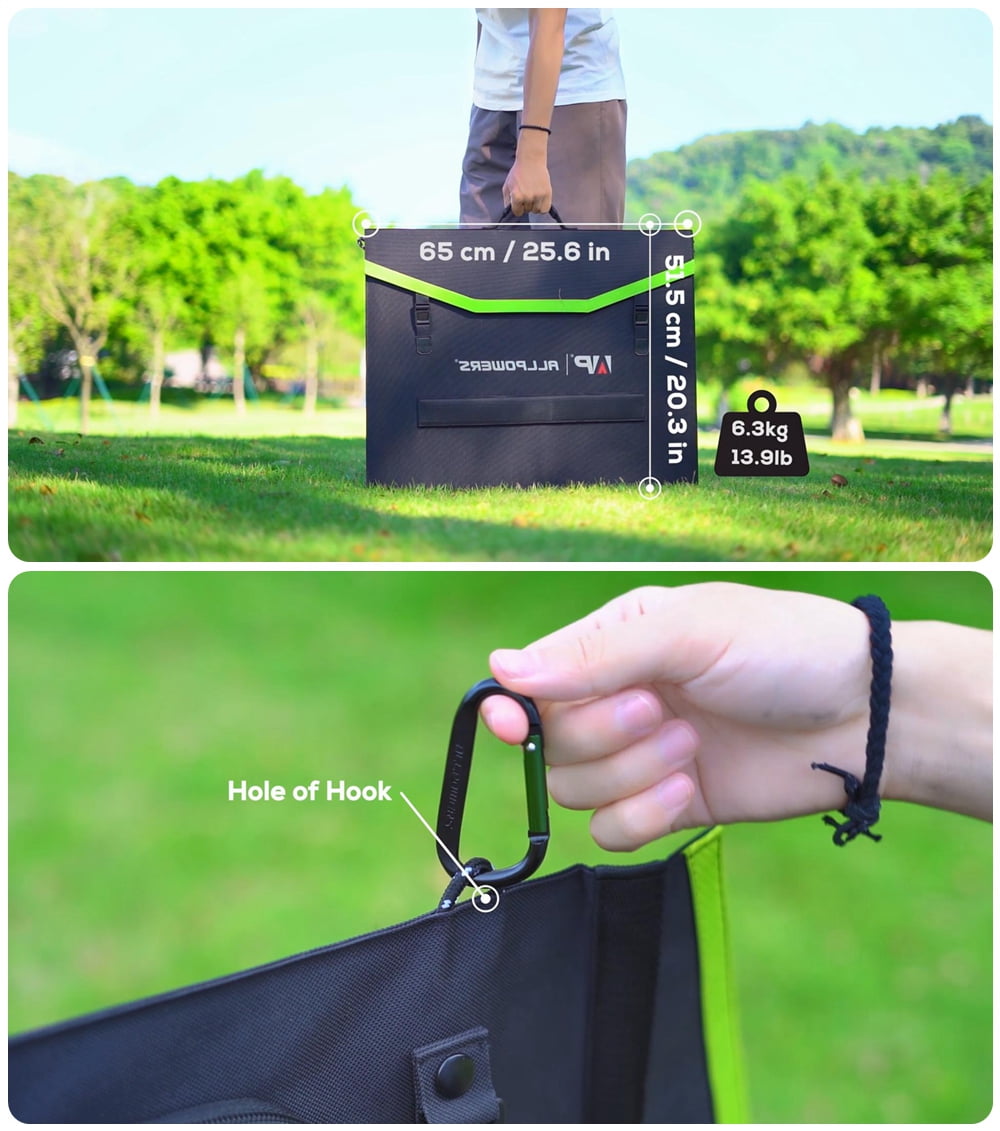 ALLPOWERS R600 Solar Generator Kit, 299Wh 600 Watts Portable Power Station with 200W Foldable Solar Panel 【Shipping Separately】