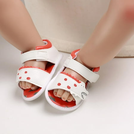 

DAETIROS Lovely Sandals Beach Soft soled Summer Non slip Girls (0-1Years) White