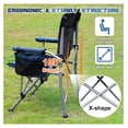 thumbnail image 6 of Folding Camping Chairs for Adults, High Back Directors Chair with Arm Rest, Heavy Duty 330 LBS Capacity Outdoor Camp Chair with Cup Holder for Camping Hiking Sports, Blue, 6 of 7