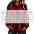 thumbnail image 3 of Hurxie Women Casual Hoodie Velour Long Sleeves Fashion Pullover Loose Fit Tunic Winter Tops Comfy Shirts, 3 of 7