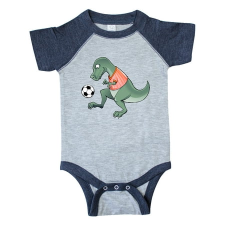 

Inktastic Soccer Dinosaur Gift Baby Boy or Baby Girl Bodysuit