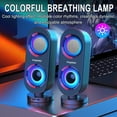 thumbnail image 6 of Christmas Gifts Liweisiy Desktop Game Computer Audio Desktop Home Mobile Phone Small Speaker Mini Subwoofer Wired Usb High Volume D2750 Black Free Size, 6 of 9
