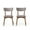 Dark Gray/Walnut, variant on GDF Studio Crystal Mid Century Modern Fabric Upholstered Dining Chairs, Set of 2, Light Beige and Walnut