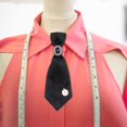 thumbnail image 6 of Women's Neck Tie Silky Retro Style Smooth Bow Tie for Blouse Student Wedding black, 6 of 8