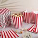 thumbnail image 5 of 100 Pieces Popcorn Bags, Popcorn Bags Small Popcorn Boxes Red And White, 5 of 5