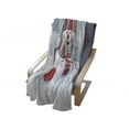 thumbnail image 4 of Snowman Soft Flannel Fleece Throw Blanket, Smiling 3D Style Mascot with Hat and Scarf Snowy Mountains Trees Seasonal Happy, Cozy Plush for Indoor and Outdoor Use, 70" x 90", Multicolor, by Ambesonne, 4 of 6