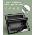 thumbnail image 3 of FORIOUS Matte Black Toilet Paper Holder, Bathroom Wall Mount Recessed Toilet Paper Holder Black - Rear Mounting Bracket Included, Toilet Paper roll Holder, 3 of 7