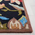 thumbnail image 4 of Safavieh Four Seasons 5' X 7' Hand Hooked Rug in Black and Purple, 4 of 4