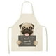 thumbnail image 1 of Delantal de cocina sin mangas de lino y algodón estampado DOG PUG Wmkox8yii FHAKJF1318, 1 of 1
