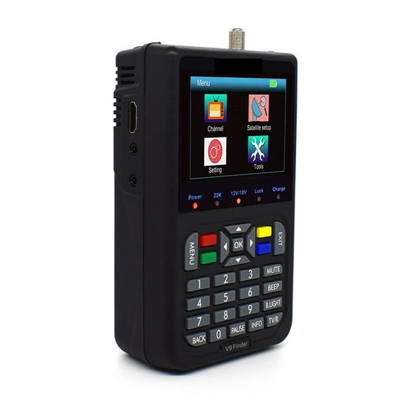 V9 Finder With H.265 Satellite Finder LCD Digital Signal Meter 3.5 Inch ,Speaker Integrated