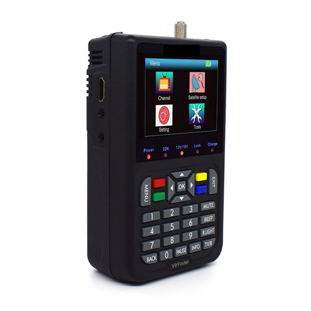 V9 Finder With H.265 Satellite Finder LCD Digital Signal Meter 3.5 Inch ,Easy to Use