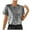 Dark Gray, variant on Womens Short Sleeve Dressy Tops Summer Trendy Casual Shiny Velvet T Shirt Crew Neck Casual Tunic Tees (XL, Gold)