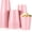 Pink, variant on 24 Pcs Stadium Plastic Cups Blank Reusable Drink Tumblers Bulk Stackable Drinking Stadium Tumbler for Birthday Party Weddings Mardi Gras(16oz,Red)