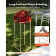 thumbnail image 3 of VEVOR Wedding Flower Stand, 10PCS 23.62-inch Column Flower Stand, Floral Stands with Hidden Screw, Rectangular Cubic Floral Display Rack for Wedding, Party, Birthday, Home, Gold Centerpiece Stands, 3 of 9