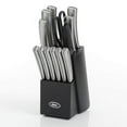 thumbnail image 2 of Oster Wellisford 14 Piece Cutlery Set W/Black Block - Textured Handle, 2 of 5