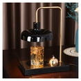 thumbnail image 2 of Candle Warmer Table Lamp, Marble Base Scented Candle Lamp Warmer, No Flame Electric Wax Warmer lamp with Temperature Control and 2 Bulbs, Adjustable Heat,Black ,Elegant Design, 2 of 3