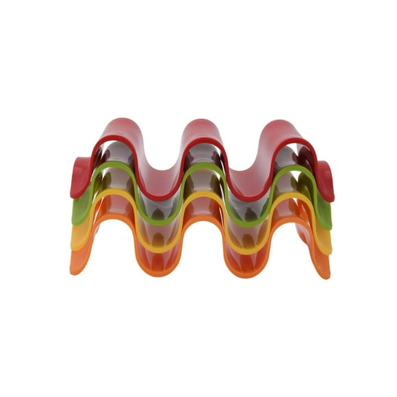 Mainstays 4-Piece Multiple Taco Stand Holder, Multicolor, Taco Holder
