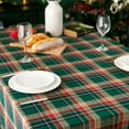 thumbnail image 5 of Christmas Tablecloth with Red and Green Plaid - Holiday Xmas Table Cloths Rectangle - 140*220, 5 of 7