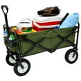 thumbnail image 3 of Mac Sports Collapsible Folding Outdoor Utility Garden Wagon Cart, Green, 3 of 8