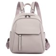 thumbnail image 1 of Women Backpack Large Capacity Fashion PU Leather Student Backpack (L Pink), 1 of 6
