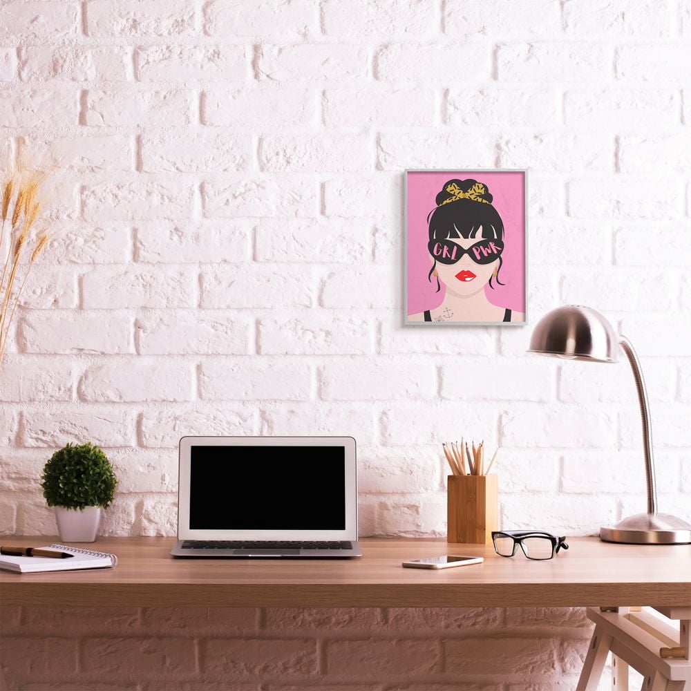 Stupell Industries Punk Rock Fashion Girl Power Phrase Pop Art Designed by Angela Nickeas