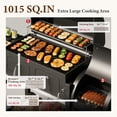 thumbnail image 5 of MF Studio Charcoal Grill with Offset Smoker 1015 sq in Extra Large Charcoal BBQ Grill for Outdoor Cooking, 5 of 11