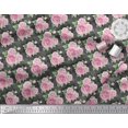thumbnail image 3 of Soimoi Cotton Duck Fabric Check,Leaves & Rose Floral Print Fabric by The Yard 42 Inch Wide, 3 of 3