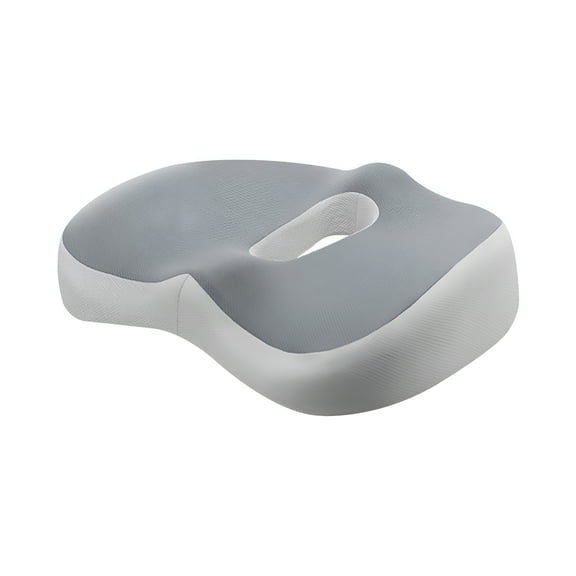 LAMIRO Orthopedic Car Seat Cushions for Short People, Car Seat Cushion Pad for Front Seats Driving Back and Butt Pain, Gray