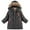 Gray A, variant on Zoeecloth Kids Boys Fleece Padded Warm Jacket Toddler Thicken Parka Hooded Coat Medium-Length Outerwear for Winter Fall Size 5-9 Years