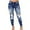 d-482Dark Blue95, variant on Women Solid Color Skinny Ripped Fashion Dressy Casual Loose Fit Jeans Stylish Daliy Leisure Slacks Trousers