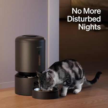 PETLIBRO - Granary Stainless Steel 5L Automatic Dog and Cat Feeder with Voice Recorder - Black
