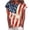 Multicolor womens tops summer, variant on USSUMA Star Stripes Print T-Shirts for Women Trendy Short Sleeve Cute Basic 4th July Patriotic Dressy Blouse Casual Tops Summer Crewneck Women's Tunics Plus Size Shirt 2022