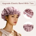 thumbnail image 4 of Unique Bargains Sleep Caps with Adjustable Elastic Bands 1 Pc Pink L, 4 of 7