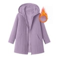 thumbnail image 4 of Maplenight Womens Fleece Zip Up Jacket Oversized Long Hoodie Fuzzy Jackets Fall Winter Warm Teddy Coat with Pockets, 4 of 5